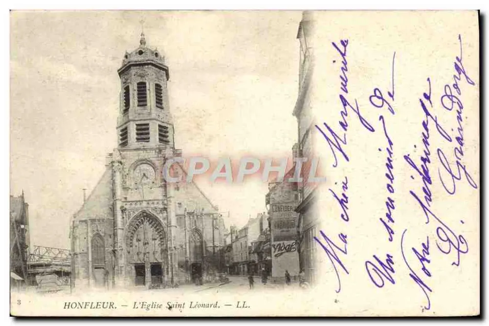 Honfleur — Katedra św. Leonarda — LL. - Awers