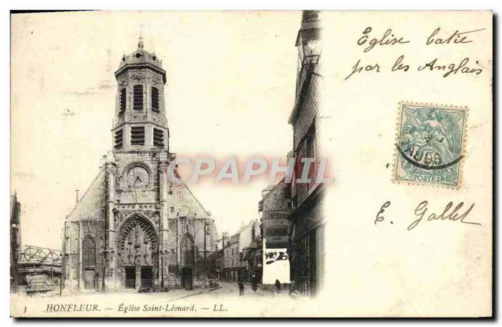 Honfleur — Katedra św. Leonarda — LL. - Awers