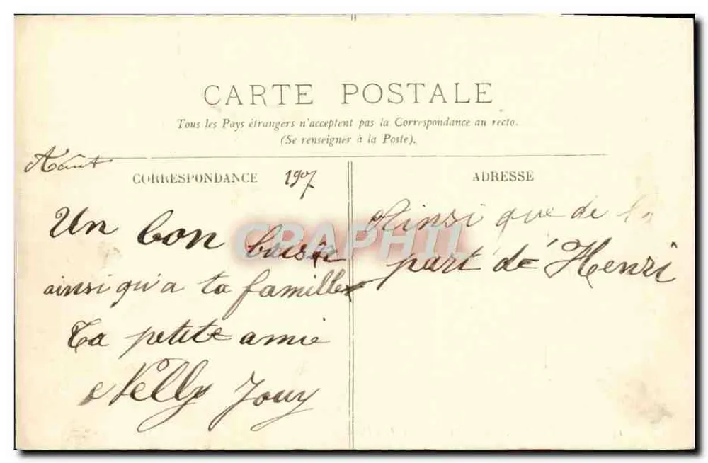 Honfleur — Die Lieutenant und der Hafen — LL. — Nelly - Rückseite