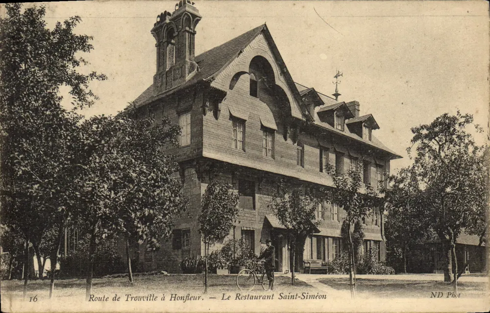 Route von Trouville nach Honfleur — Das Restaurant Saint-Siméon — ND Phot - Vorderseite