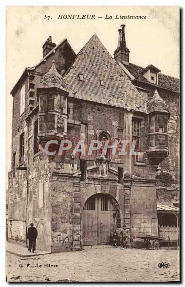 Honfleur — A Vista da Lieutenante — G. F., Le Havre - Frente