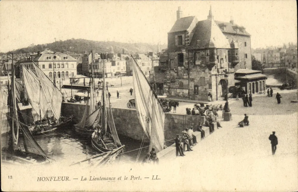 Honfleur — Die Lieutenant und der Hafen — LL. — Nr. 13 - Vorderseite