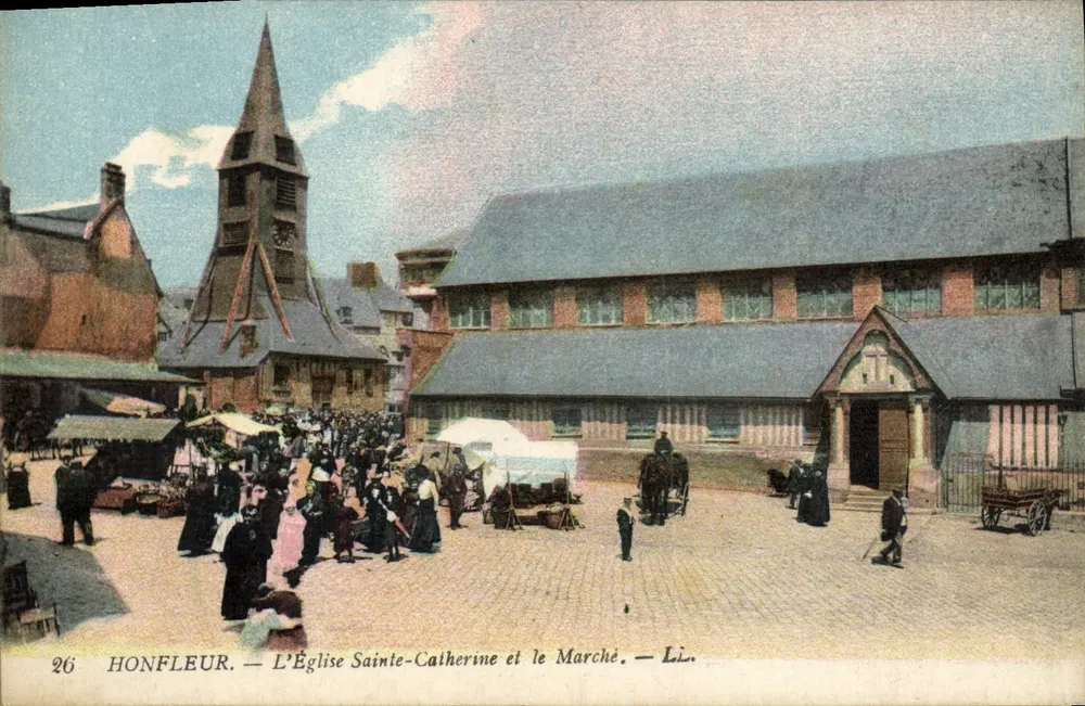 Honfleur — L'Église Sainte-Catherine et le Marché — LL. - Frente