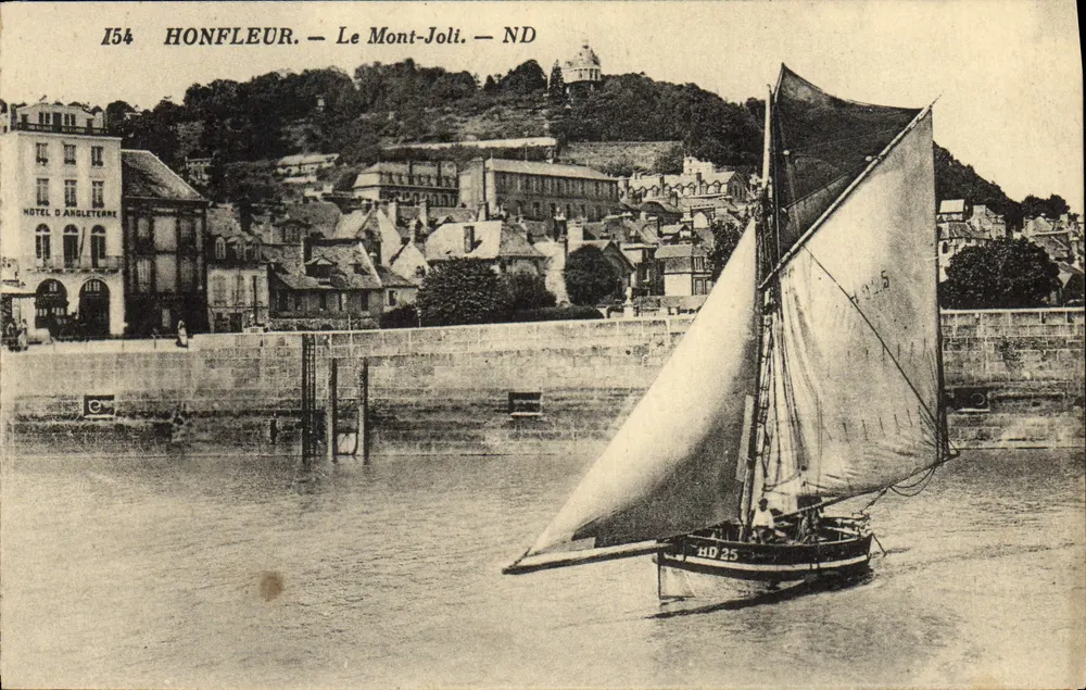Honfleur — De Mont-Joli — ND — Hotel d'Angleterre - Voorkant
