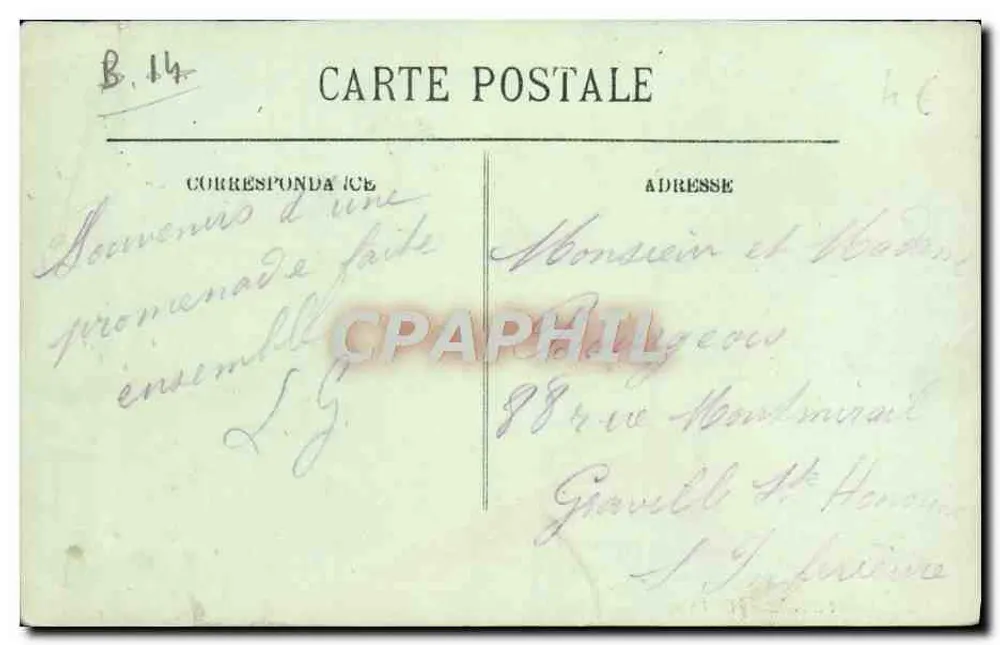 Honfleur — O Farol — LL - Verso