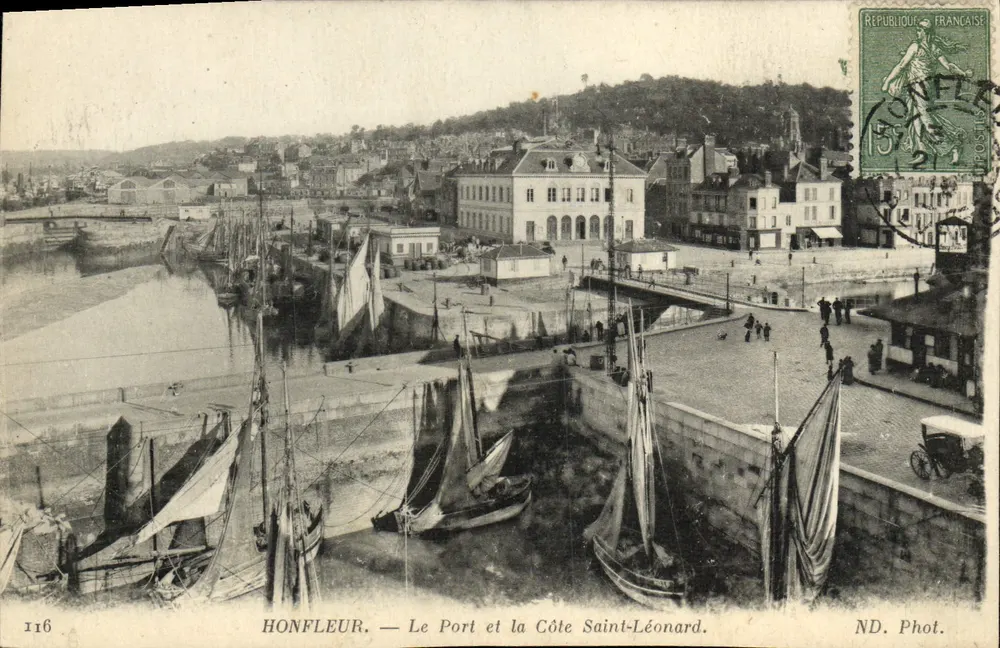 Honfleur — Der Hafen und die Küste Saint-Léonard — ND. Phot. - Vorderseite