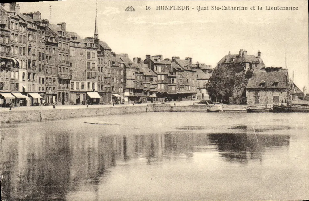 Honfleur - Ste-Catherine-Ufer und die Lieutenante - Vorderseite