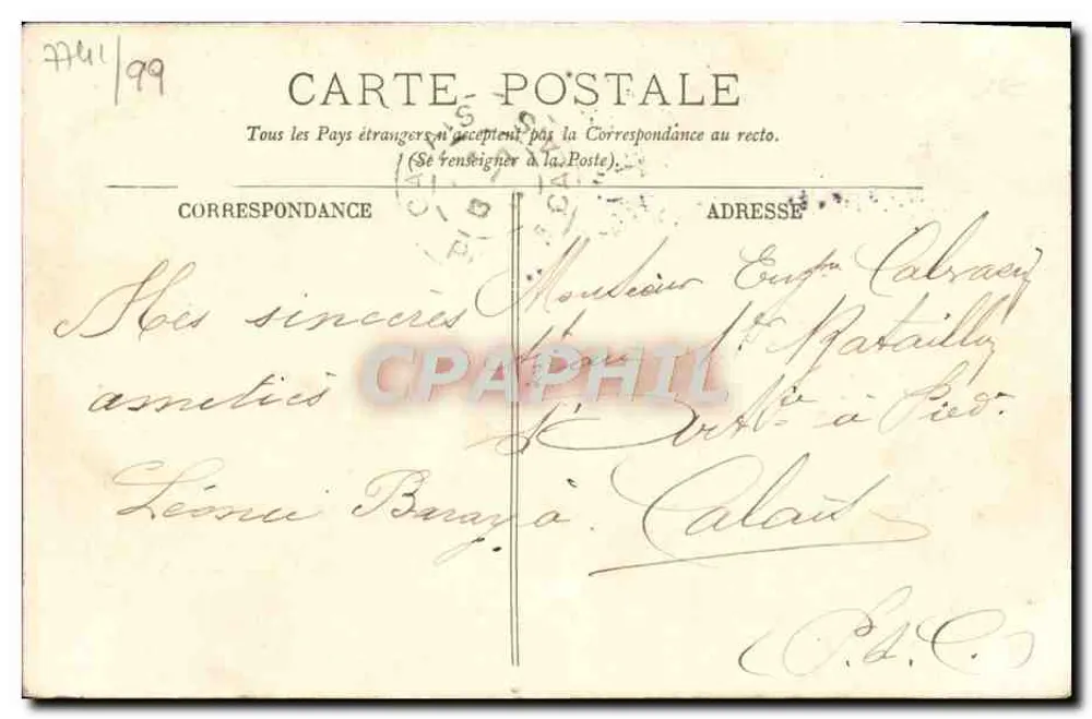 Honfleur — O Boulevard Carnot — LL - Verso
