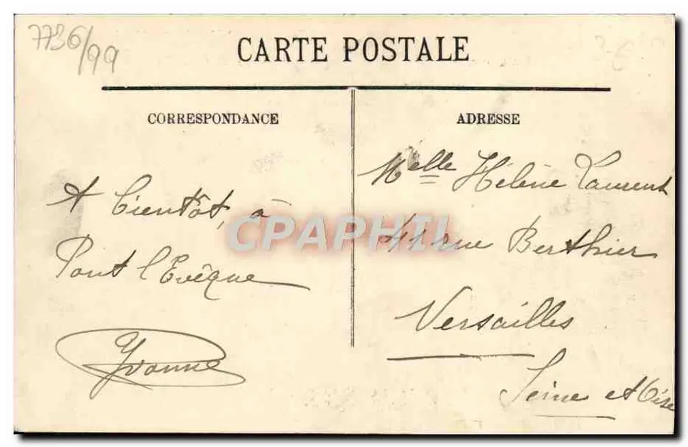 Honfleur — Vue générale — LL. — Éditeur LL, n° 35 - Verso