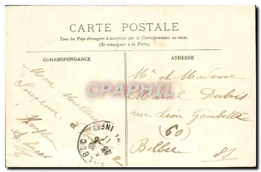 Honfleur — O Calvário — LL. - Verso