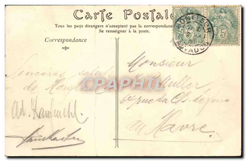 HONFLEUR — Plateau de Notre-Dame de Grâce, le Calvaire — ND Phot - Rückseite