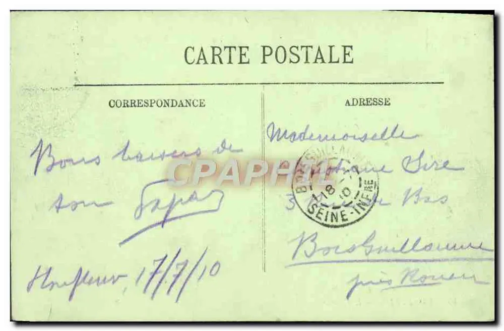 Honfleur — O Calvário — LL. - Verso