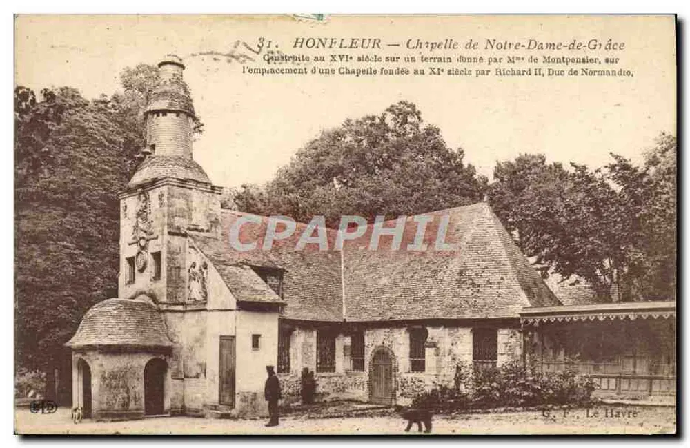 HONFLEUR — Capela de Nossa Senhora da Graça — G. F., Le Havre - Frente