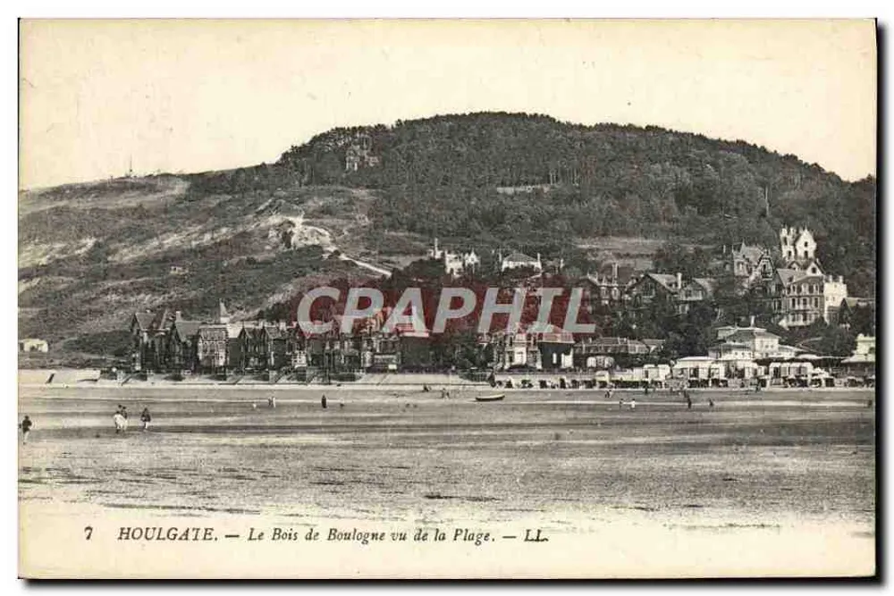 Houlgate — Blick auf den Bois de Boulogne von der Strand — LL - Vorderseite