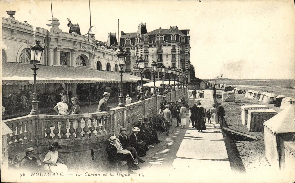 Houlgate — O Casino e a Digue — LL, n°76 - Frente
