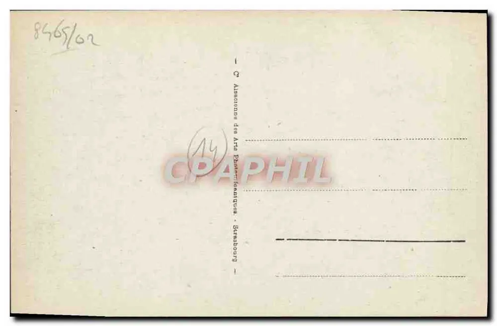 Houlgate - Die Villen und der Bois de Boulogne — Verlag Alsemanne des Arts Photographiques, Straßburg - Rückseite