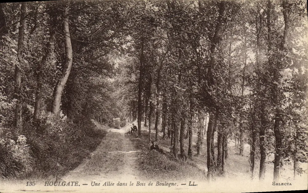 Houlgate — Ein Weg im Bois de Boulogne — LL. — Selecta - Vorderseite