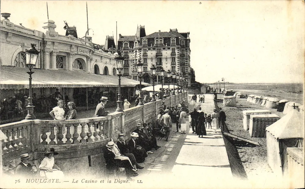 Houlgate — Das Casino und der Schutzdamm — LL, n°76 - Vorderseite