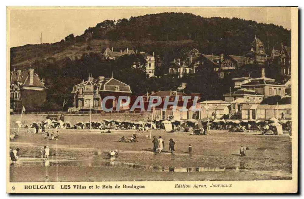 Houlgate — Die Villen und der Bois de Boulogne — Agron-Ausgabe, Journaux - Vorderseite