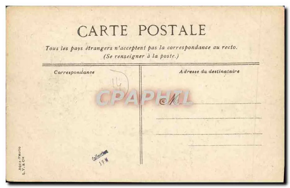 Houlgate - A Terrasse e o Hotel Imbert — editor L.V. & Cie, n°3 - Verso