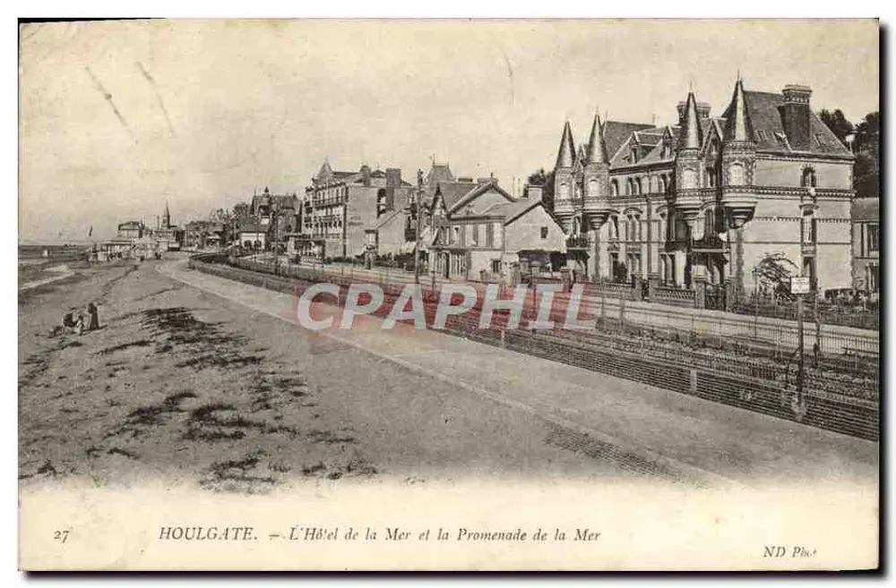 Houlgate — Das Hotel de la Mer und die Promenade de la Mer — ND Piket, n°27 - Vorderseite