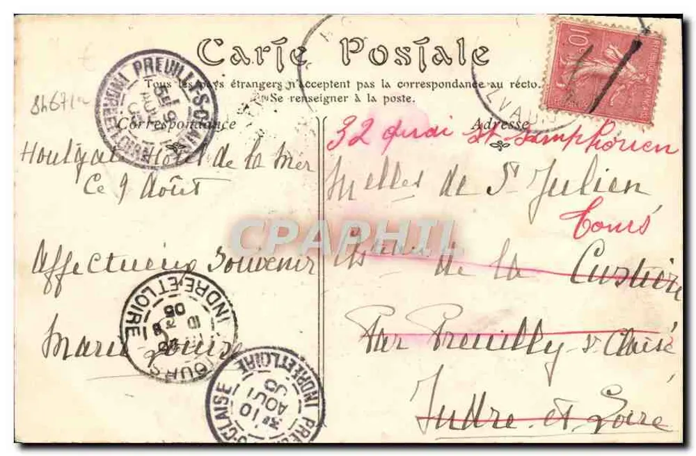 Houlgate — Das Hotel de la Mer und die Promenade de la Mer — ND Piket, n°27 - Rückseite