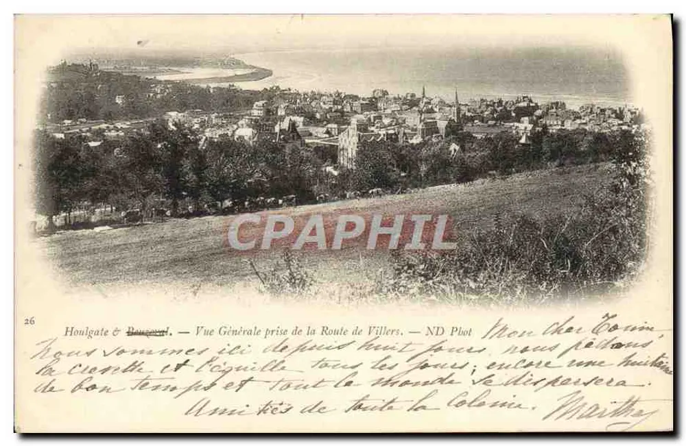 Houlgate & Baugé — Allgemeiner Blick vom Route de Villers — ND Phot - Vorderseite