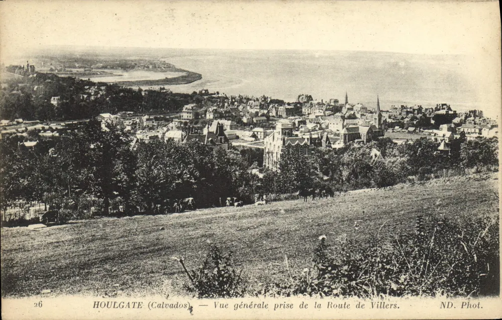 Houlgate (Calvados) — Allgemeiner Blick von der Route de Villers — ND. Phot. - Vorderseite
