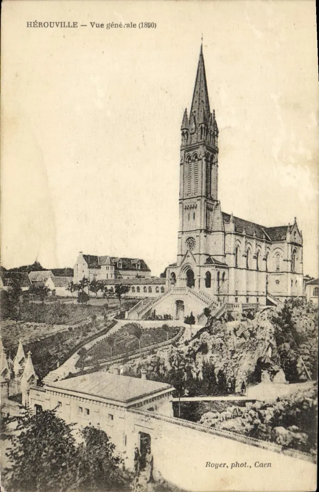 Hérouville — Ogólny widok (1890) — Royer, fot., Caen - Awers