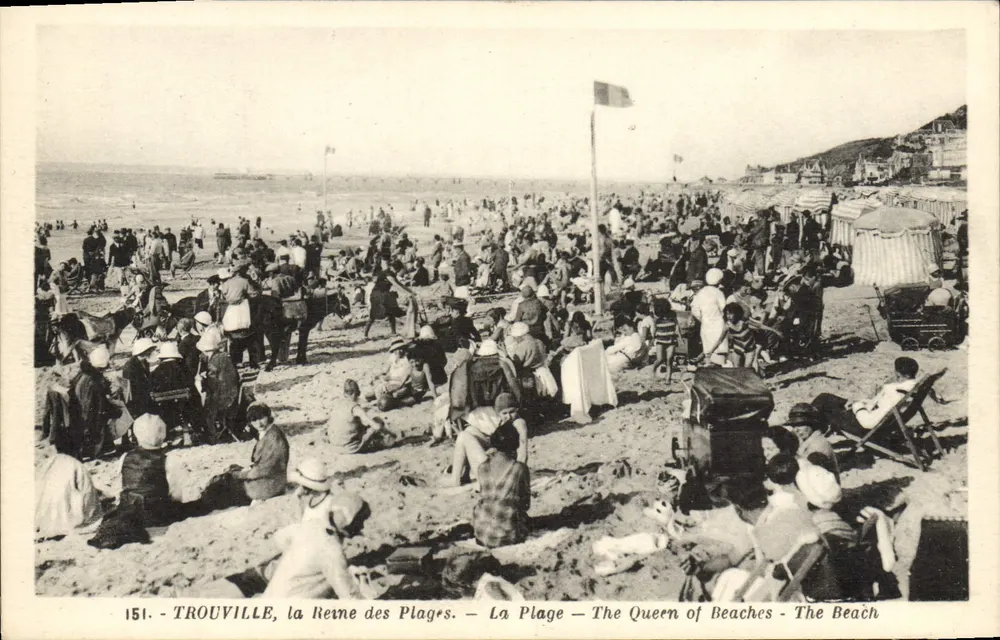 TROUVILLE, die Königin der Strände — Der Strand - Vorderseite