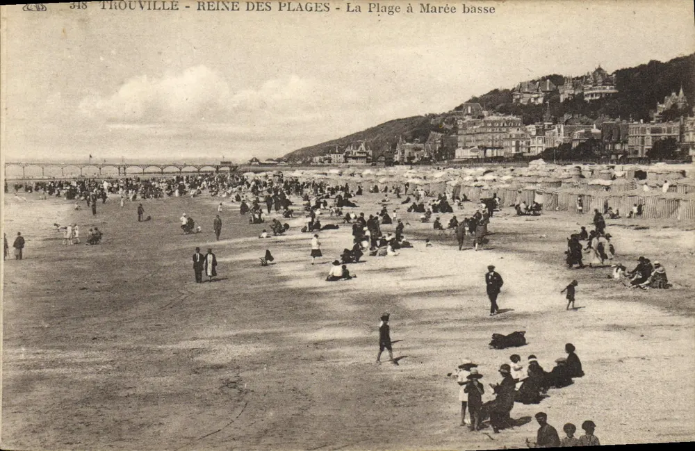 Trouville - Königin der Strände - Die Strände bei Ebbe - Vorderseite