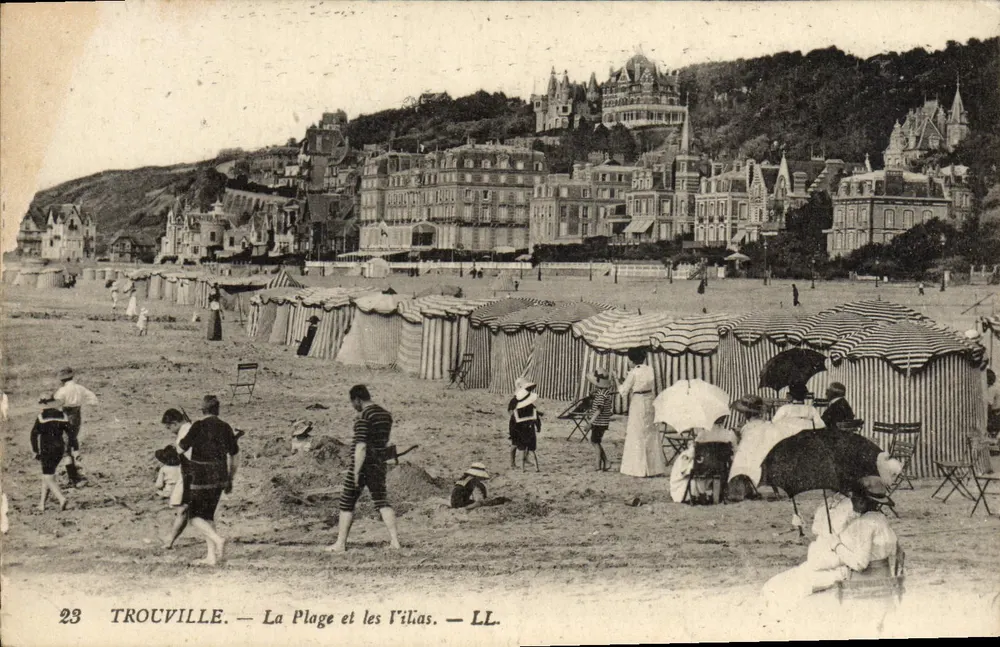 Trouville — La Plage et les Villas — LL. — n°23 - Vorderseite