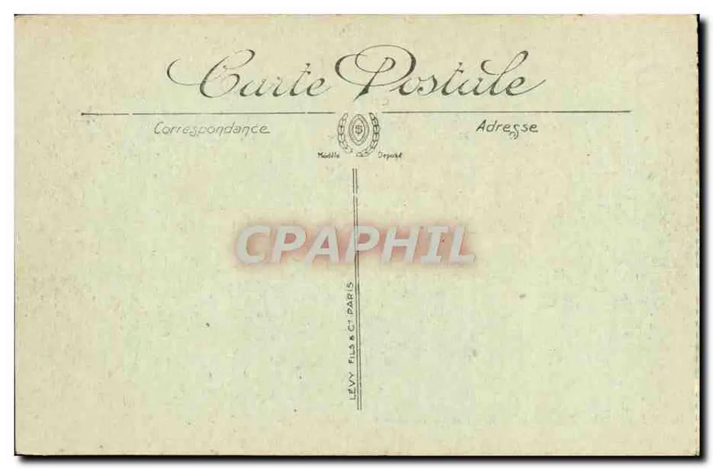 Trouville — Die Strandpromenade und die Rue de Paris — Lévy & Cie, Paris - Rückseite