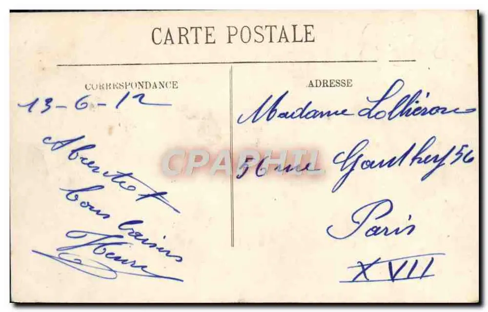 Trouville — A Praia e as Planchas — LL. - Verso