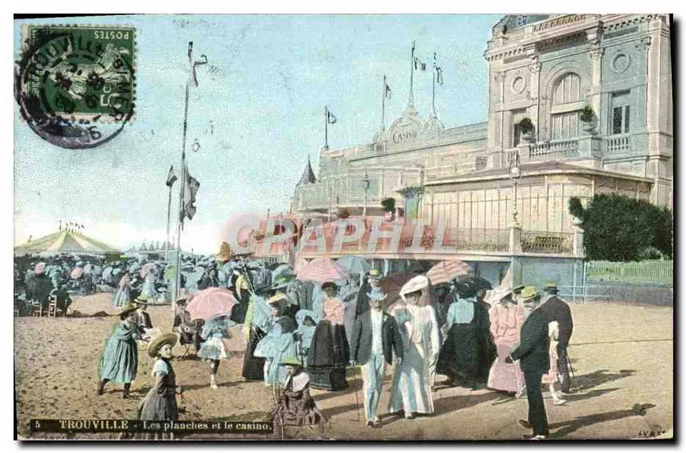 Trouville — Die Bretter und das Casino — Graphithil, n°5 - Vorderseite