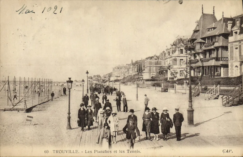 Trouville - Die Planches und die Tennis — CAP, n°60 - Vorderseite