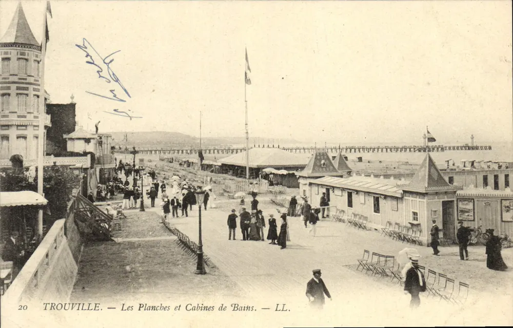 TROUVILLE — As Planchas e Cabines de Banho — LL. - Frente