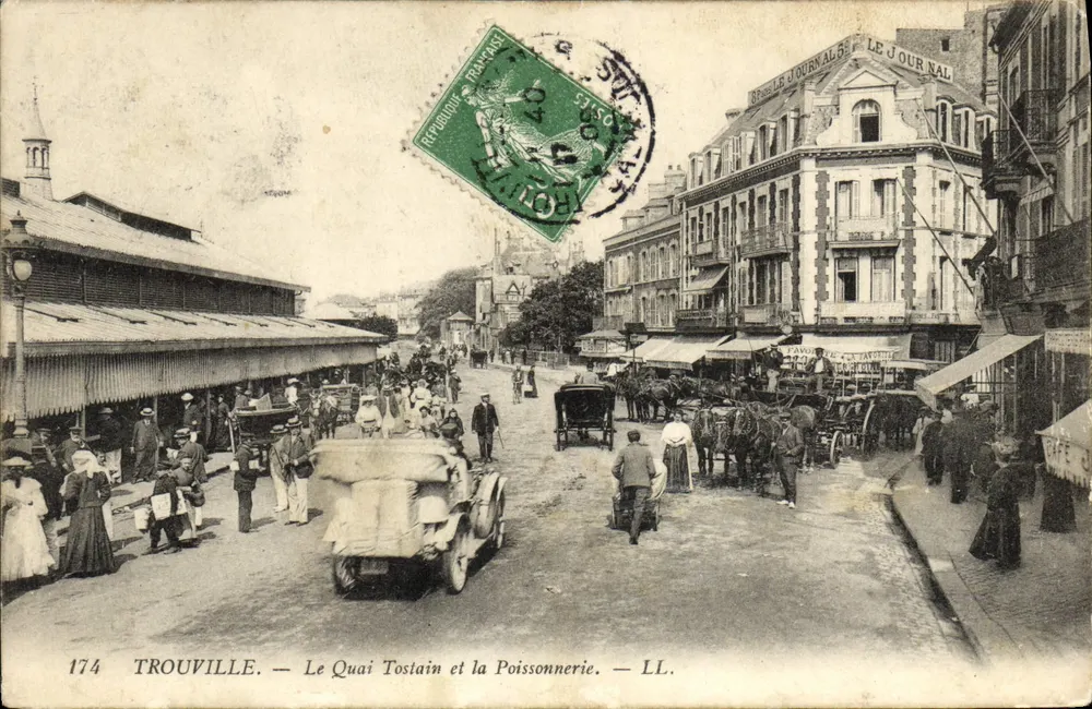 Trouville — Le Quai Tostain und der Fischmarkt — LL. n°174 - Vorderseite