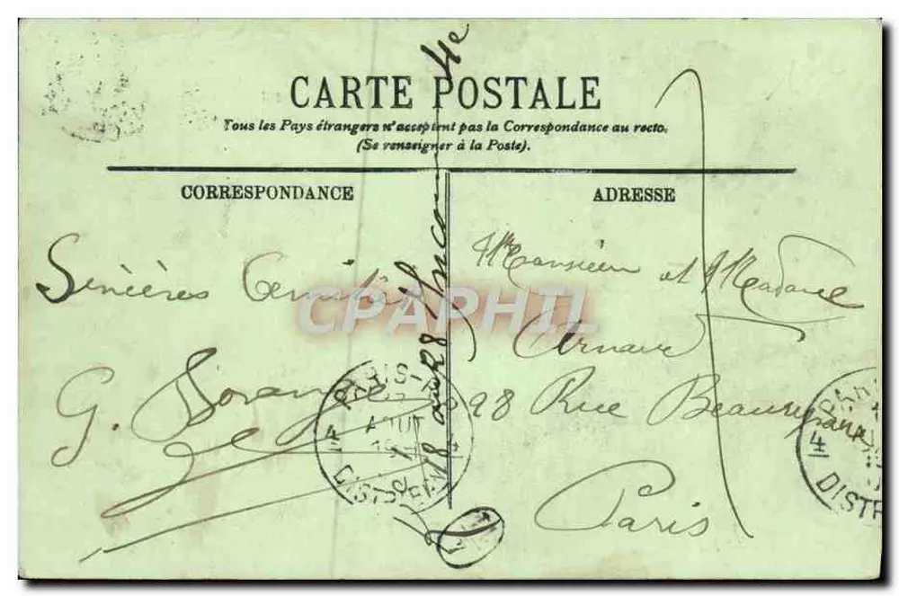 Trouville — Le Quai Tostain und der Fischmarkt — LL. n°174 - Rückseite