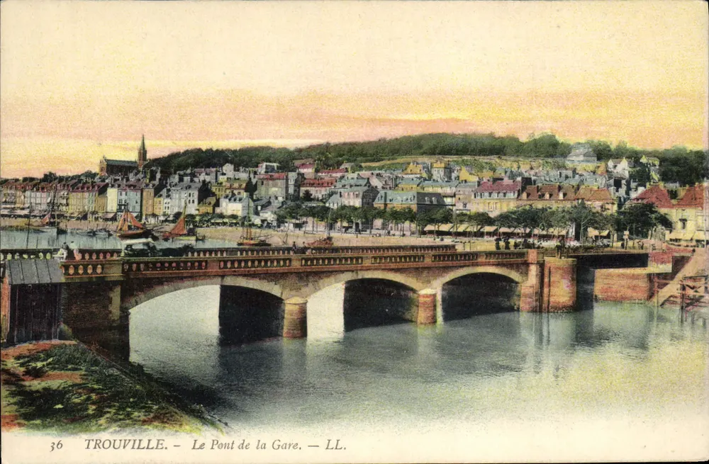 TROUVILLE - Der Bahnhofbrücke — LL. Nr. 36 - Vorderseite