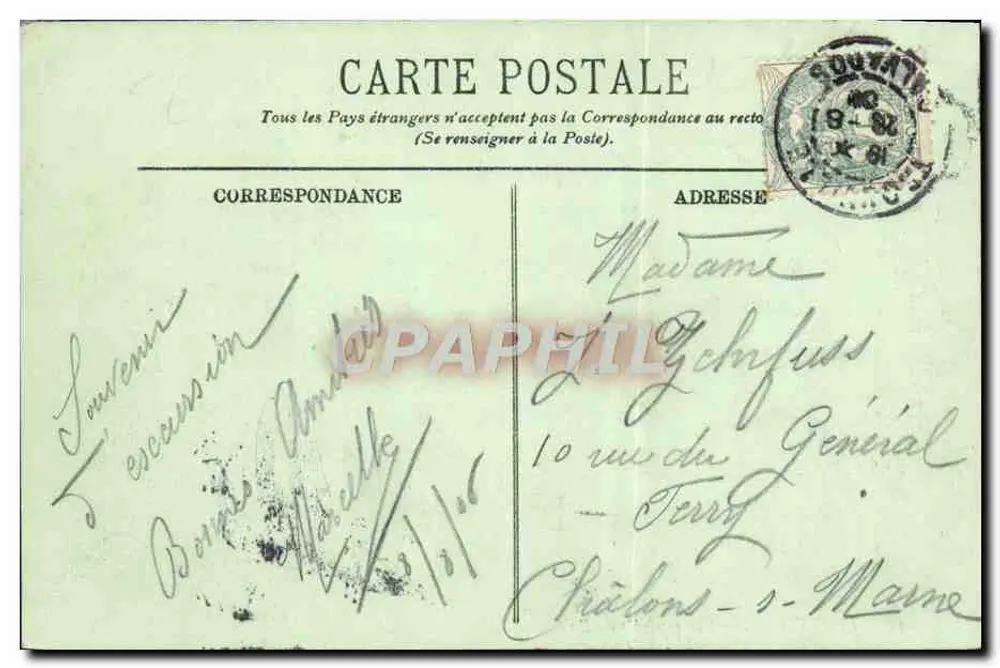 Trouville — Vista geral do Port — LL. — Editor: M. Gemier, n° 35 - Verso