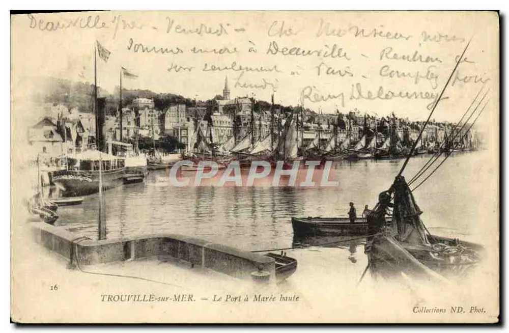 Trouville-sur-Mer — Der Hafen bei Ebbe — Collections ND. Phot. n°16 - Vorderseite