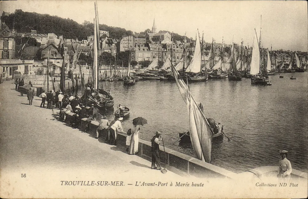 TROUVILLE-SUR-MER — Ansicht des Hafens bei Ebbe — Collections ND Phot - Vorderseite