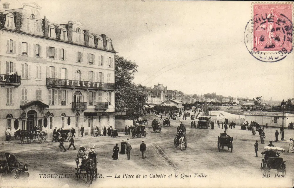 Trouville-sur-Mer — Die Place de la Cabotte und der Quai Vallée — ND. Phot. - Vorderseite