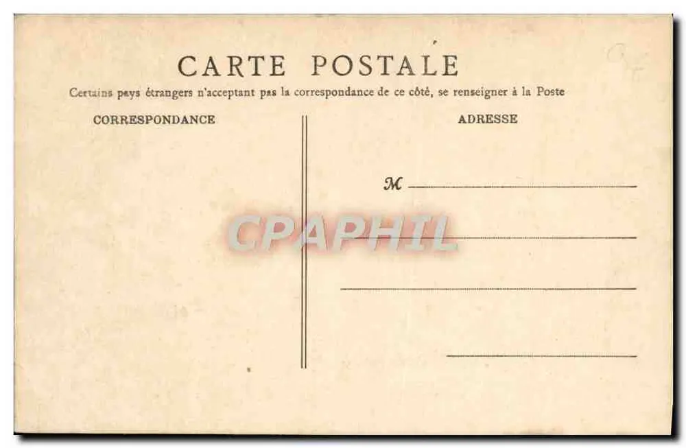 Tronville — Die Touques bei Ebbe — B. F., Paris - Rückseite