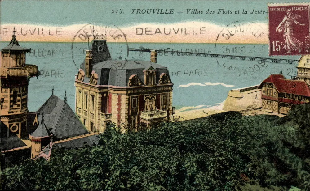 Trouville — Villas des Flots und die Mole — Unbekannter Verlag, Nr. 213 - Vorderseite