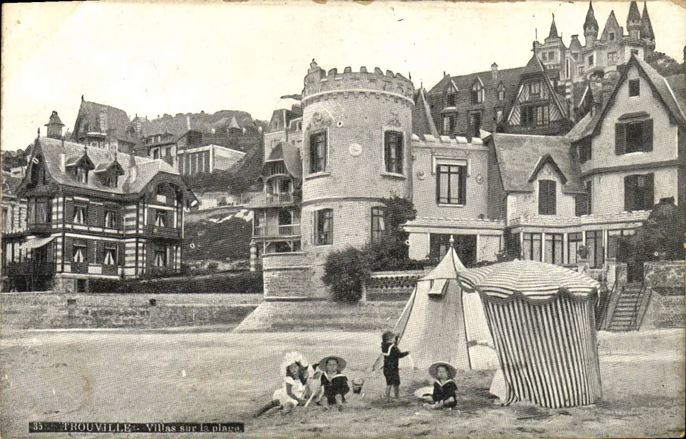 TROUVILLE - Villas na praia — editor desconhecido, n° 35 - Frente