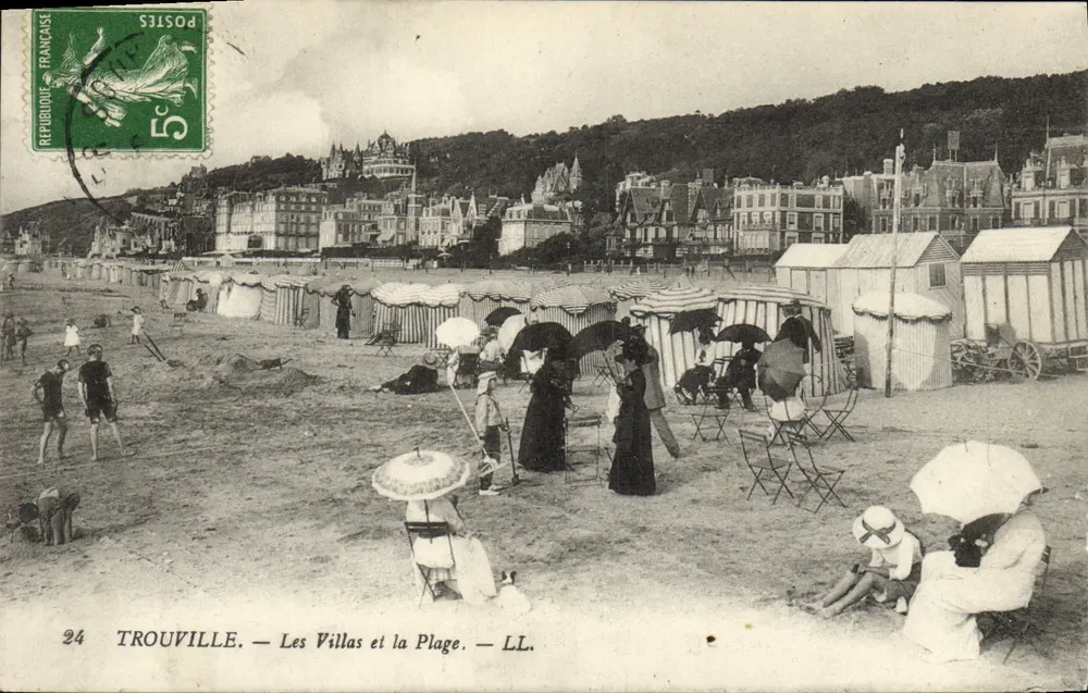 Trouville — Die Villen und die Bucht — LL. - Vorderseite
