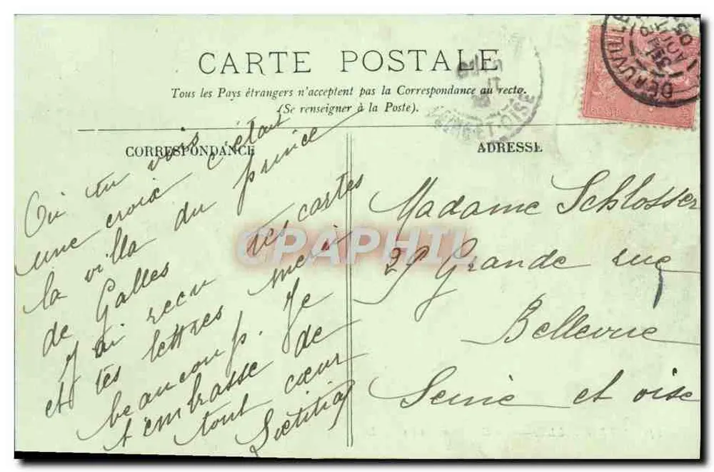 Trouville — Eine Gruppe von Villen — LL. n°141 - Rückseite
