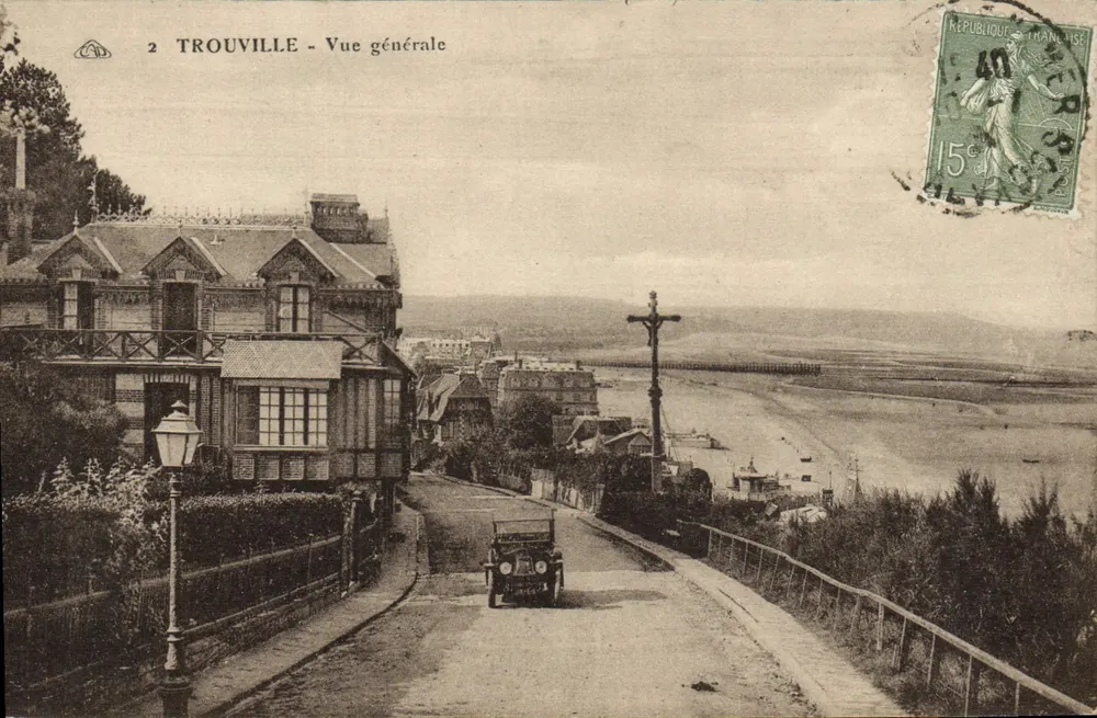 Trouville - Vista geral — editor Bilhete postal antigo n°2 - Frente